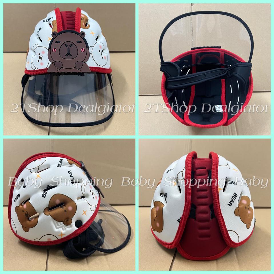 Nón Bảo Hiểm Cao Cấp Cho Bé Siêu Nhẹ Thoáng Khí- TẶNG KÈM KÍNH CHẮN BỤI - Bảo Vệ Đầu Cho Bé Tập Đi Tập Bò - HÀNG LOẠI 1-duoc-ban-tai-2TShop.Dealgiatot