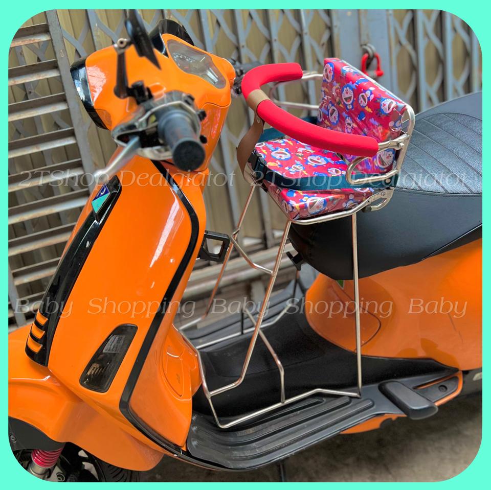 Ghế Ngồi Xe Máy Cho Bé Dưới 2 Tuổi Có Tựa Lưng - Dành Cho Xe Vespa LX, Vespa Sprint, Primavera, GTS-duoc-ban-tai-2TShop.Dealgiatot