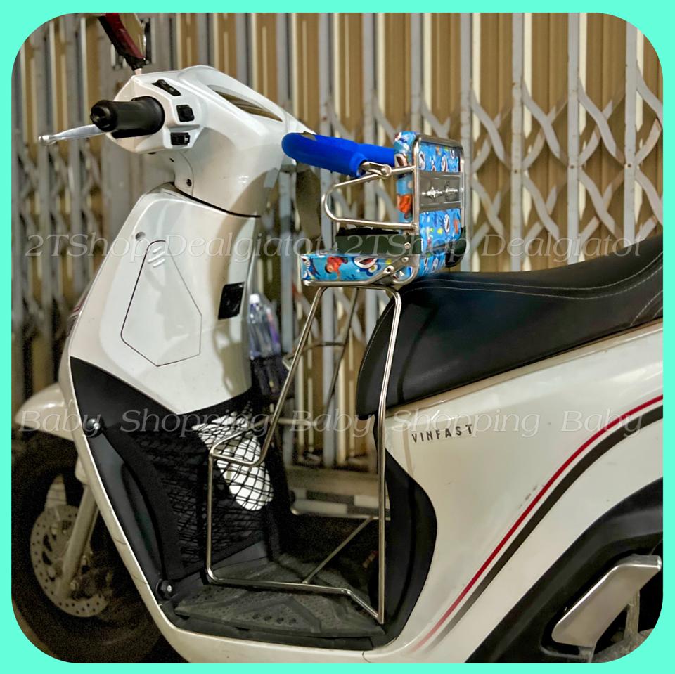 Ghế Ngồi Xe Máy Cho Bé Dưới 2 Tuổi - Dành Cho Xe Máy Điện FELIZ VINFAST, KLARA, EVO-duoc-ban-tai-2TShop.Dealgiatot