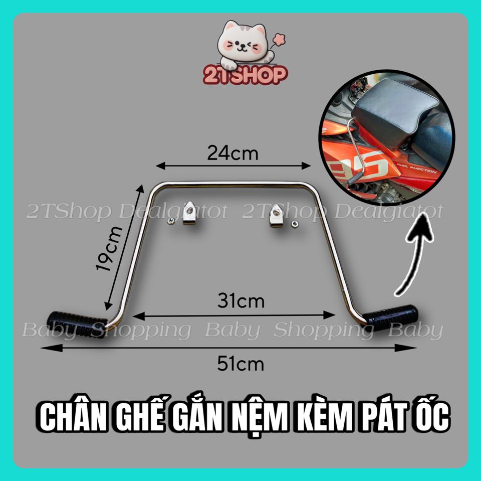 Phụ kiện gắn ghế ngồi xe cho bé - chân gắn nệm ghế, dây buộc ghế xe điện, mút bọc chân ghế chống trầy-duoc-ban-tai-2TShop.Dealgiatot