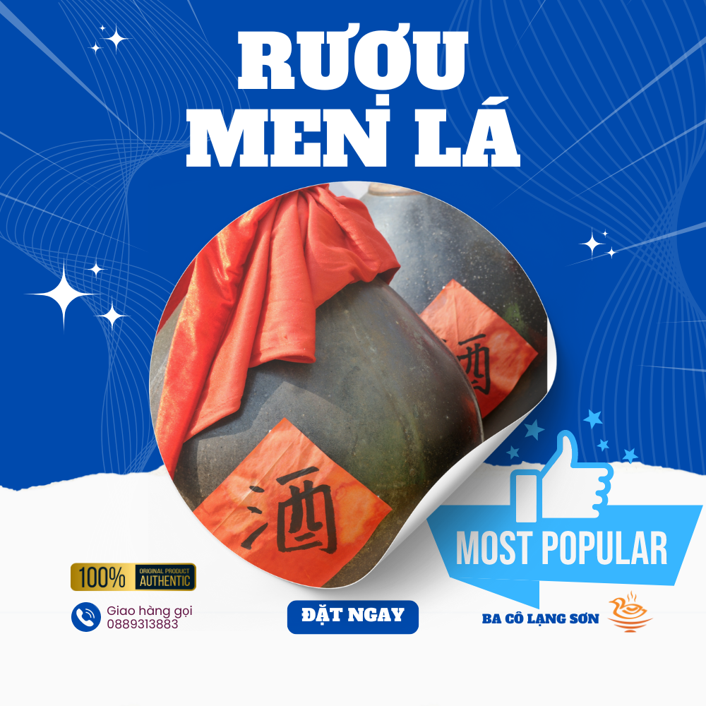 Rượu Men Lá Lạng Sơn Chai 500ml-duoc-ban-tai-Ba Cô Lạng Sơn