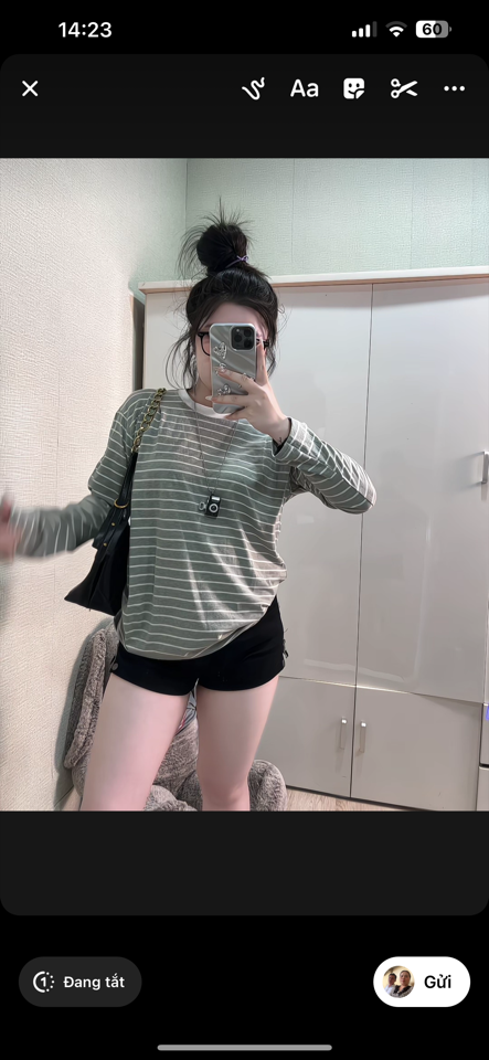 Áo thun giấy kẻ mới T77-duoc-ban-tai-Minh Thư Store
