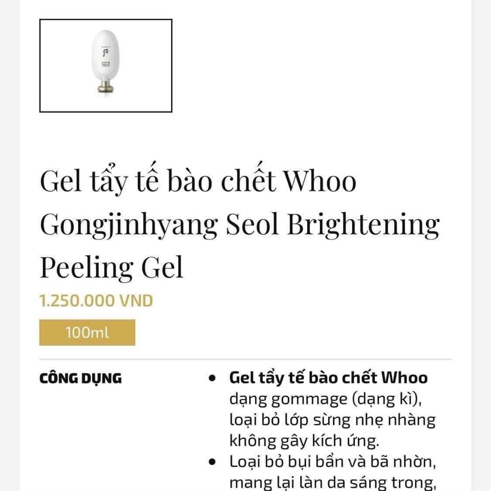 Tẩy da chết whoo trắng 30 gói-duoc-ban-tai-Nhà mít