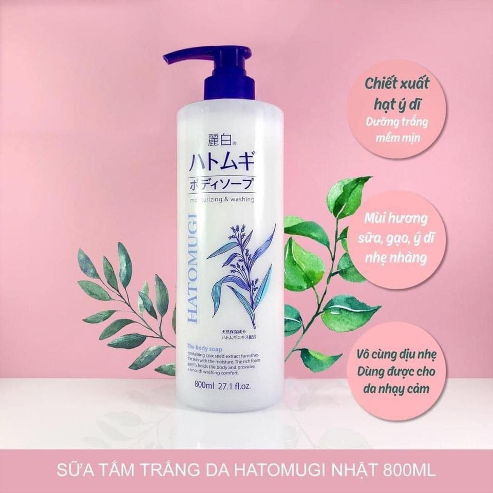 Sữa tắm trắng da Hatomugi Nhật-duoc-ban-tai-Nhà mít