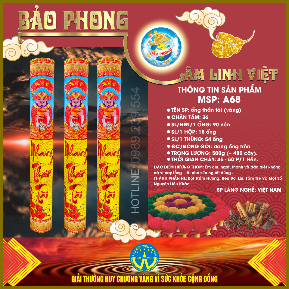 MSP/A68: NHANG ỐNG THẦN TÀI-duoc-ban-tai-BẢO PHONG 68