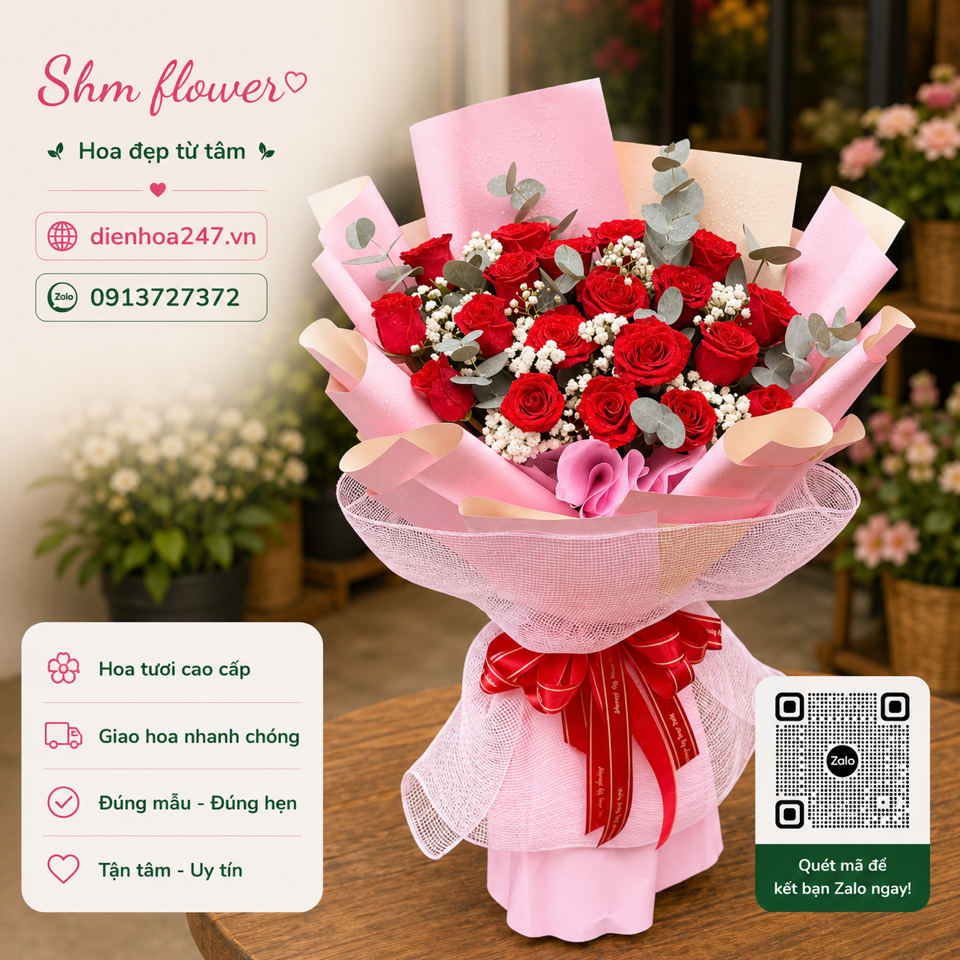 Bó hoa chúc mừng 31-duoc-ban-tai-Dịch vụ Điện hoa toàn quốc