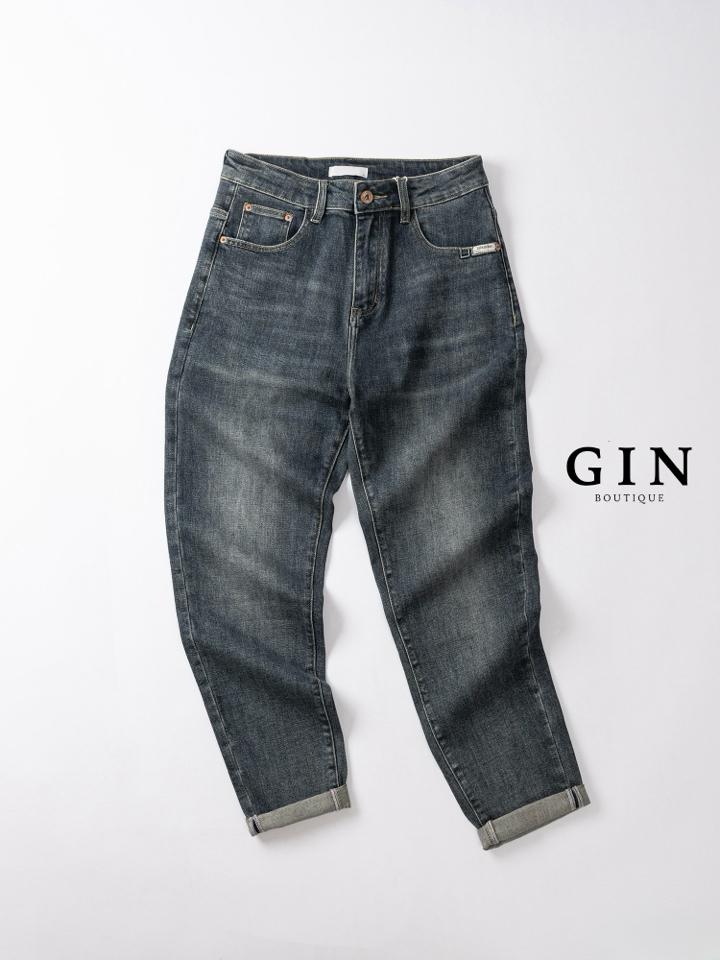 Quần jean carrot fit xanh trơn Art DNST 6202-duoc-ban-tai-𝗚𝗜𝗡 𝗕𝗢𝗨𝗧𝗜𝗤𝗨𝗘