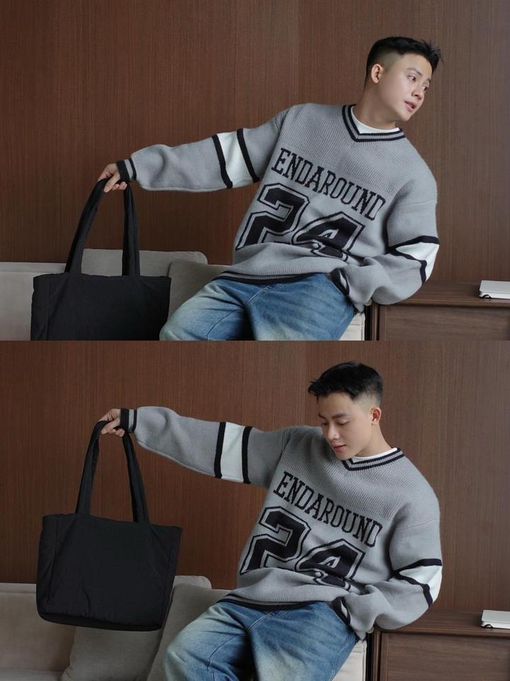 Sweater len cổ V24-duoc-ban-tai-𝗚𝗜𝗡 𝗕𝗢𝗨𝗧𝗜𝗤𝗨𝗘