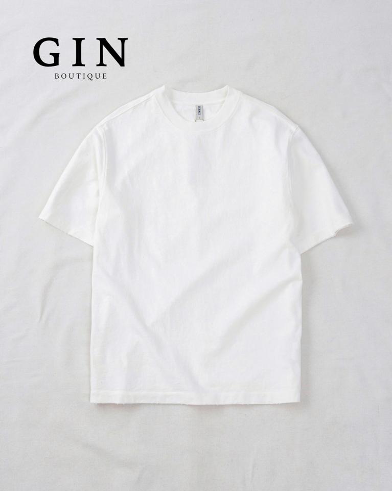 Áo thun trơn oversize DNST 5618 - Trắng-duoc-ban-tai-𝗚𝗜𝗡 𝗕𝗢𝗨𝗧𝗜𝗤𝗨𝗘
