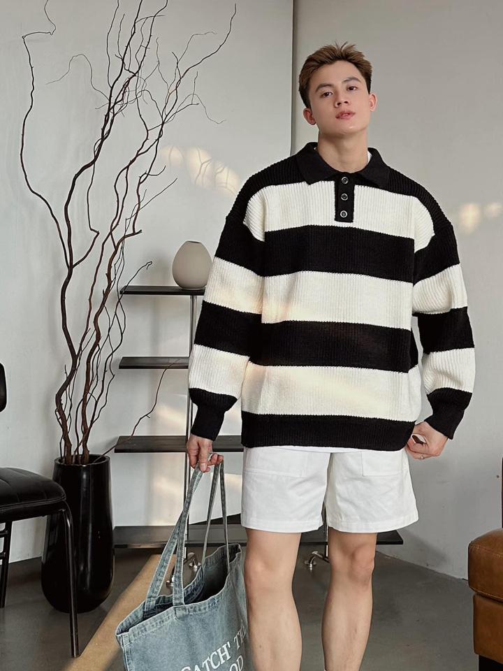 Polo kẻ GIN8066-duoc-ban-tai-𝗚𝗜𝗡 𝗕𝗢𝗨𝗧𝗜𝗤𝗨𝗘