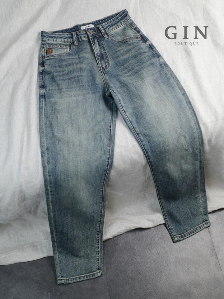 Quần jean straight xanh xước LOIU DNST 9371-duoc-ban-tai-𝗚𝗜𝗡 𝗕𝗢𝗨𝗧𝗜𝗤𝗨𝗘