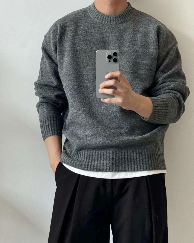 Áo len trơn Cashmere DNST 5017-duoc-ban-tai-𝗚𝗜𝗡 𝗕𝗢𝗨𝗧𝗜𝗤𝗨𝗘