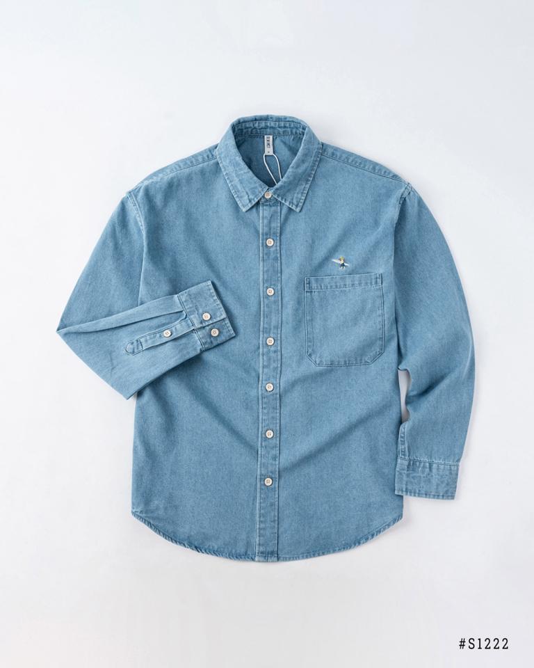 Áo sơ mi denim VÁN DNST S122-duoc-ban-tai-𝗚𝗜𝗡 𝗕𝗢𝗨𝗧𝗜𝗤𝗨𝗘