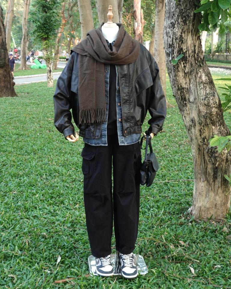 Áo khoác da nâu cổ đức bo chun DNST P05-duoc-ban-tai-𝗚𝗜𝗡 𝗕𝗢𝗨𝗧𝗜𝗤𝗨𝗘