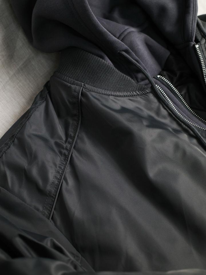 Áo bomber mix hoodie DNST 6602 - Xám-duoc-ban-tai-𝗚𝗜𝗡 𝗕𝗢𝗨𝗧𝗜𝗤𝗨𝗘