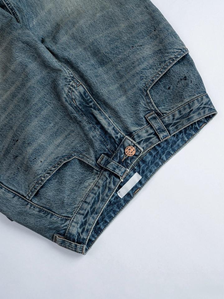 Quần jean xanh baggy vẩy sơn DNST 63226-duoc-ban-tai-𝗚𝗜𝗡 𝗕𝗢𝗨𝗧𝗜𝗤𝗨𝗘
