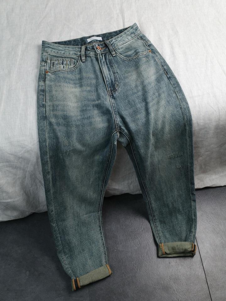 Quần jean baggy xanh xước SURF DNST 9363-duoc-ban-tai-𝗚𝗜𝗡 𝗕𝗢𝗨𝗧𝗜𝗤𝗨𝗘