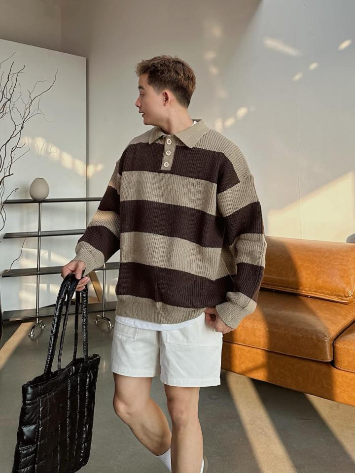 Polo kẻ GIN8066-duoc-ban-tai-𝗚𝗜𝗡 𝗕𝗢𝗨𝗧𝗜𝗤𝗨𝗘