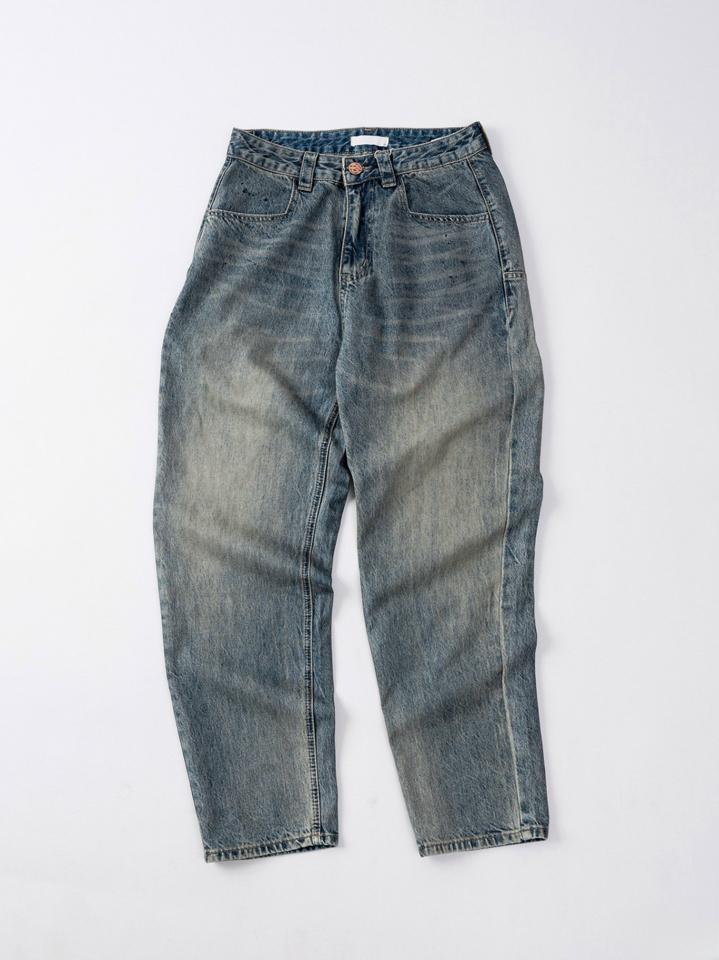 Quần jean xanh baggy vẩy sơn DNST 63226-duoc-ban-tai-𝗚𝗜𝗡 𝗕𝗢𝗨𝗧𝗜𝗤𝗨𝗘