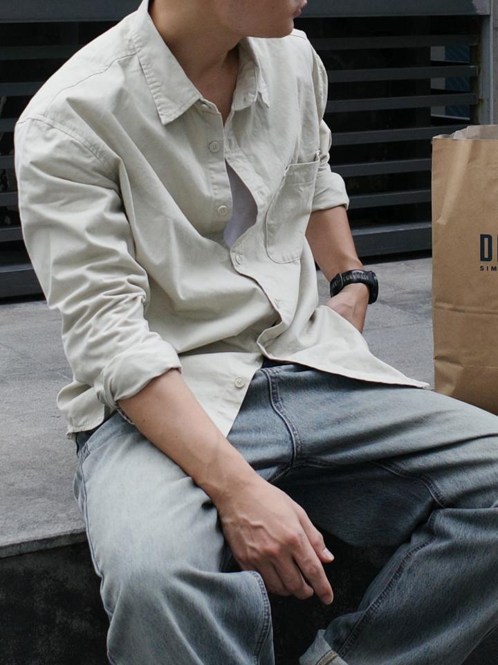 Áo sơ mi kaki túi đinh DNST 8861-duoc-ban-tai-𝗚𝗜𝗡 𝗕𝗢𝗨𝗧𝗜𝗤𝗨𝗘