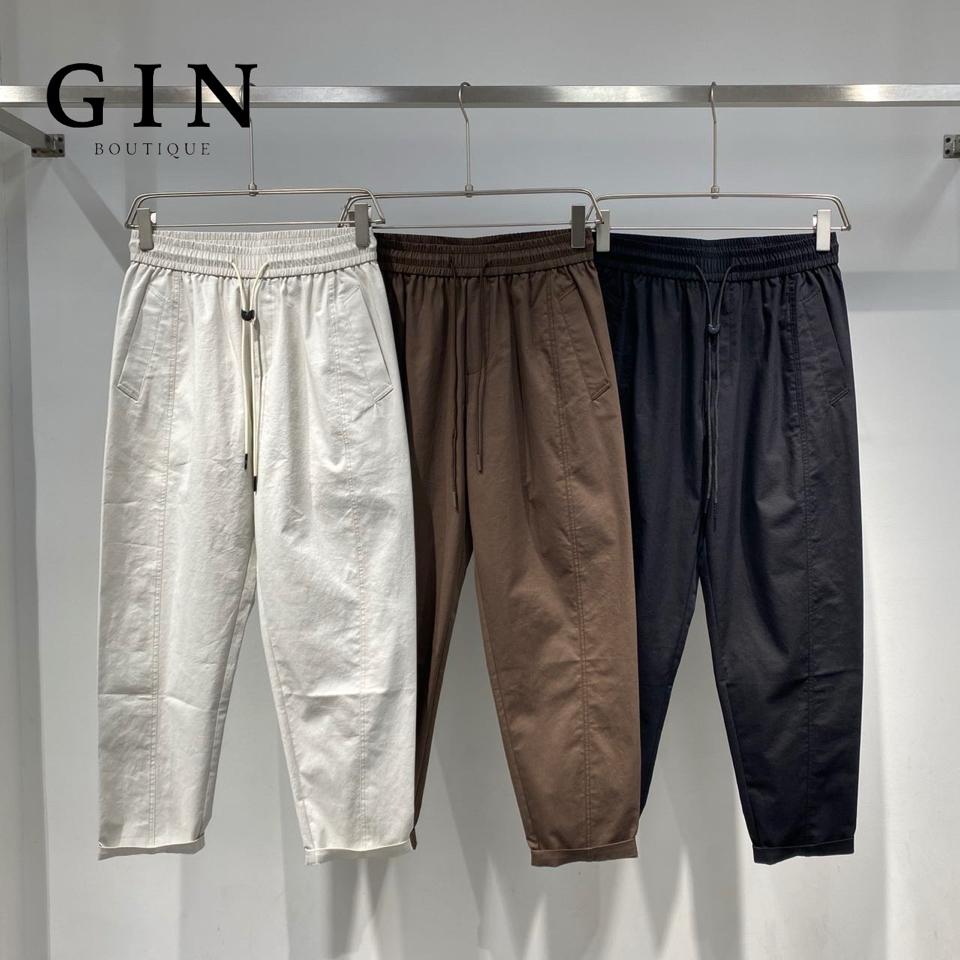 Quần baggy kaki dây U DNST 6622 - Ghi sáng-duoc-ban-tai-𝗚𝗜𝗡 𝗕𝗢𝗨𝗧𝗜𝗤𝗨𝗘