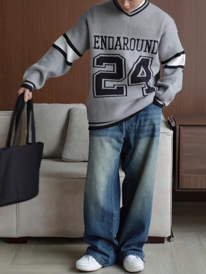 Sweater len cổ V24-duoc-ban-tai-𝗚𝗜𝗡 𝗕𝗢𝗨𝗧𝗜𝗤𝗨𝗘