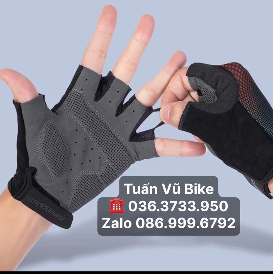 Găng tay Rockbros chính hãng  - đỏ-duoc-ban-tai-Phụ Kiện Xe Đạp Tuấn Vũ