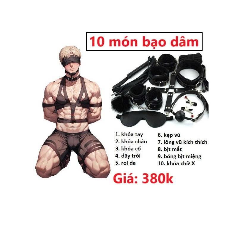 Combo 10 món BDSM (màu đen)-duoc-ban-tai-Men18x