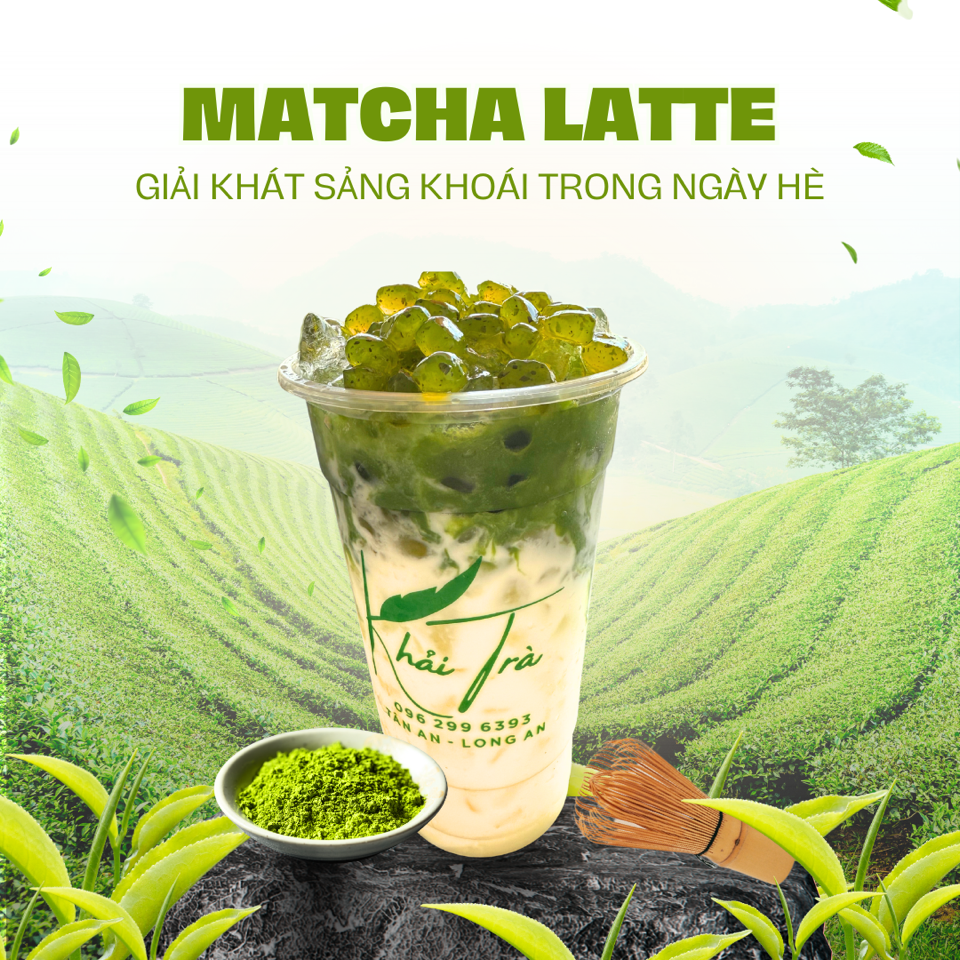 Matcha latte-duoc-ban-tai-KHẢI TRÀ Coffee and Tea