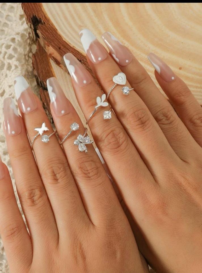 Set nhẫn heart&butterfly decor cuff ring-duoc-ban-tai-BigSaleHangHieu