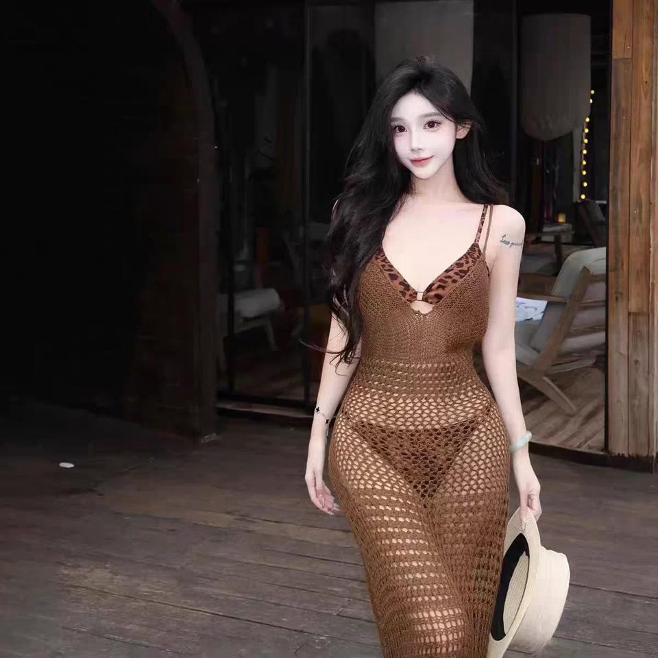 Bikini nâu beo phối lưới-duoc-ban-tai-𝐁𝐈𝐊𝐈𝐍𝐈 𝟏𝟗𝟗𝟗