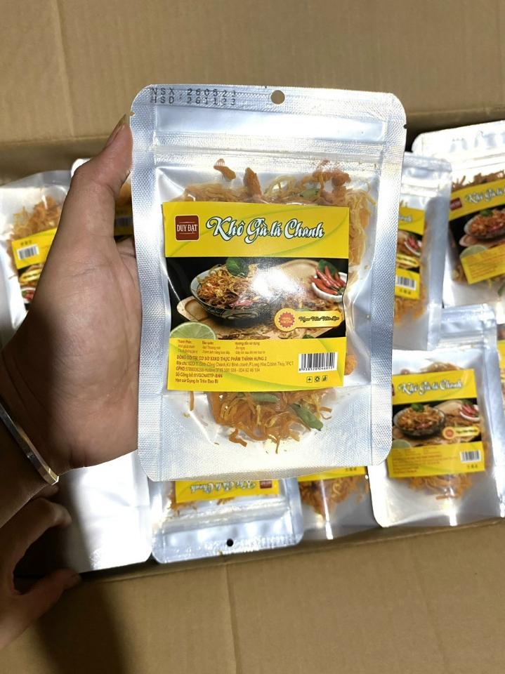 Khô gà xâu 10 gói 50g-duoc-ban-tai-Cơ Sở Sản Xuất Duy Đạt