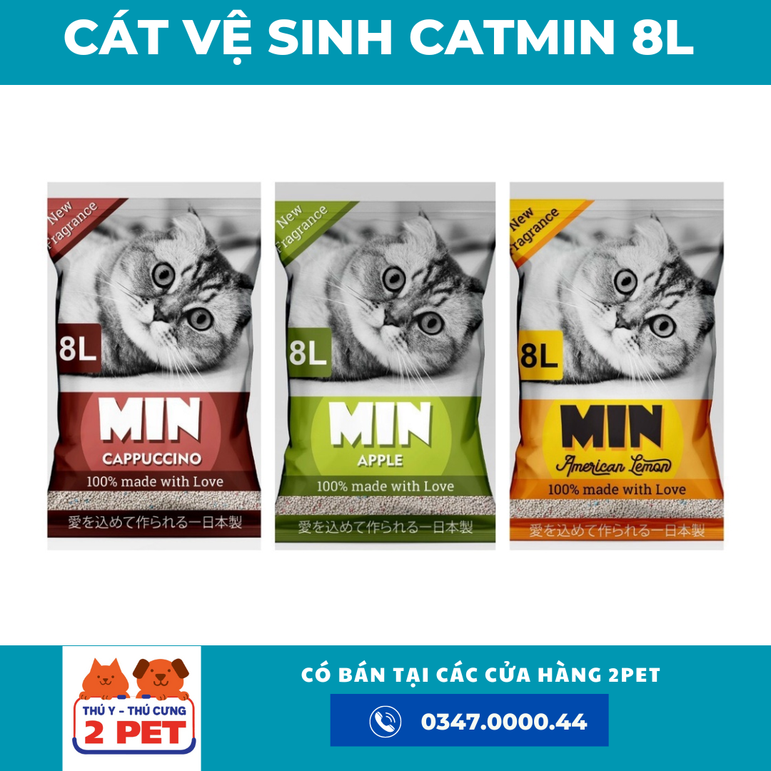 CÁT MÈO CATMIN 8L NHIỀU  MÙI -duoc-ban-tai-2PET TÂN ĐÔ