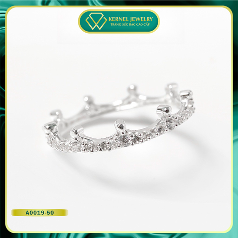 Nhẫn Bạc nữ Vương niệm full nhẫn đính đá sang trọng KERNEL JEWELRY A0161-NC900-duoc-ban-tai-KERNEL JEWELRY ®️