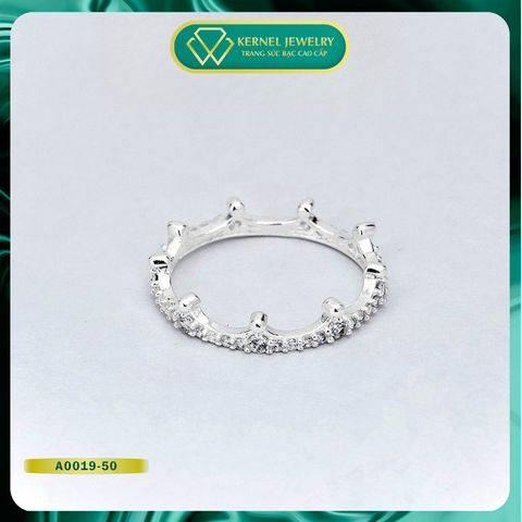 Nhẫn Bạc nữ Vương niệm full nhẫn đính đá sang trọng KERNEL JEWELRY A0161-NC900-duoc-ban-tai-KERNEL JEWELRY ®️