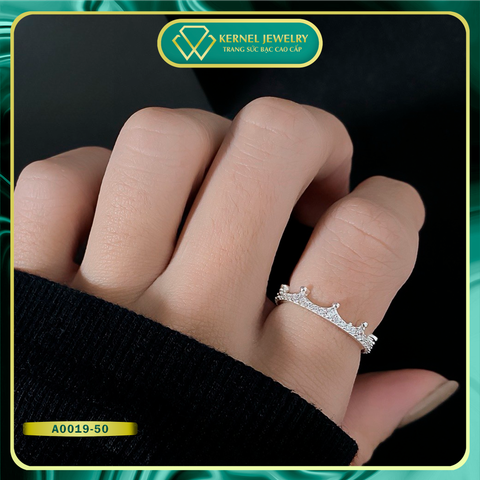 Nhẫn Bạc nữ Vương niệm full nhẫn đính đá sang trọng KERNEL JEWELRY A0161-NC900-duoc-ban-tai-KERNEL JEWELRY ®️