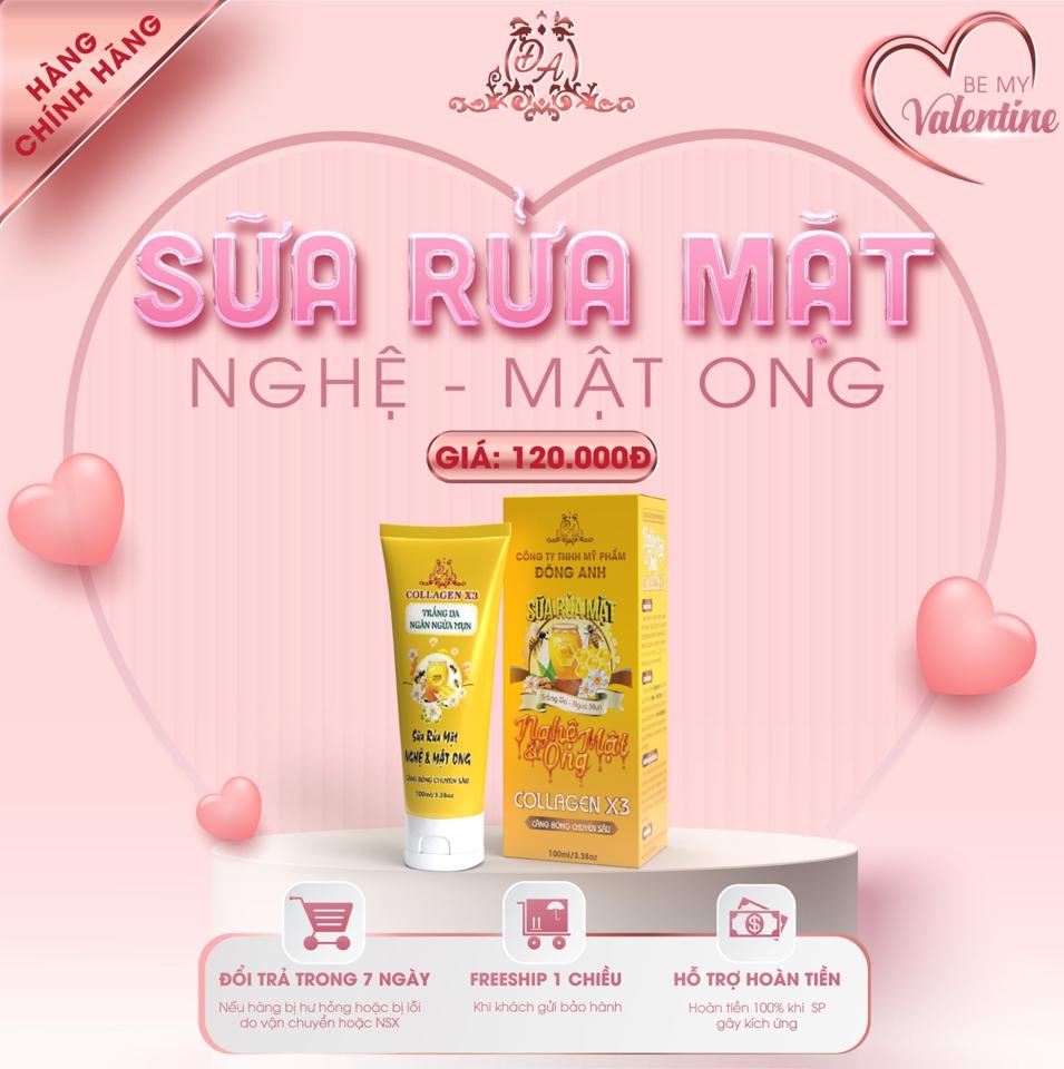 Rửa mặt nghệ- mật ong-duoc-ban-tai-Mỹ Phẩm Đông Anh- Nguyễn Huỳnh Như