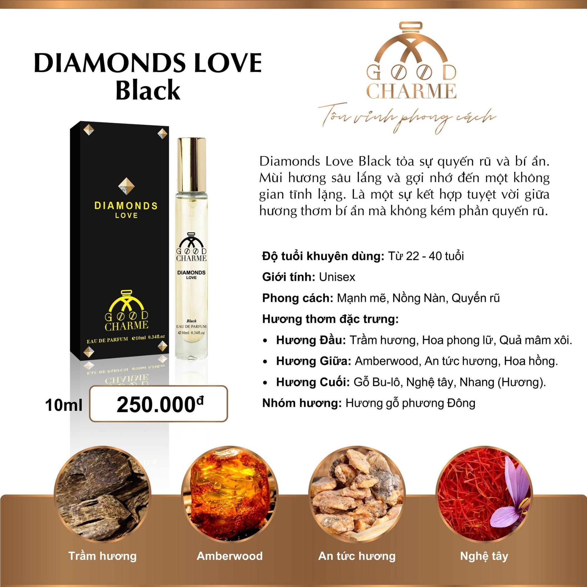 Nước hoa Unisex - Goodcharme Dimond Black 10ml-duoc-ban-tai-Nguyệt Phương Shop