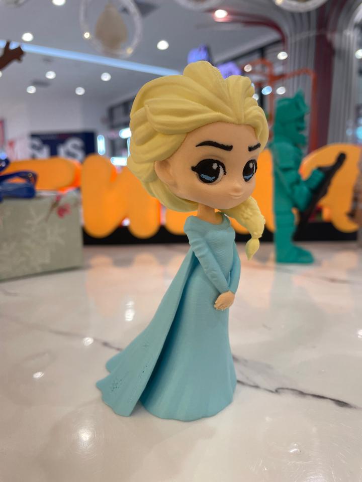 Elsa chibi-duoc-ban-tai-Lytran 3D Printing