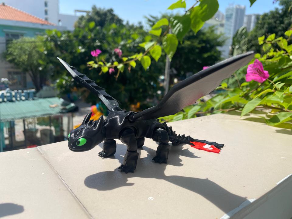 Toothless rồng đen-duoc-ban-tai-Lytran 3D Printing