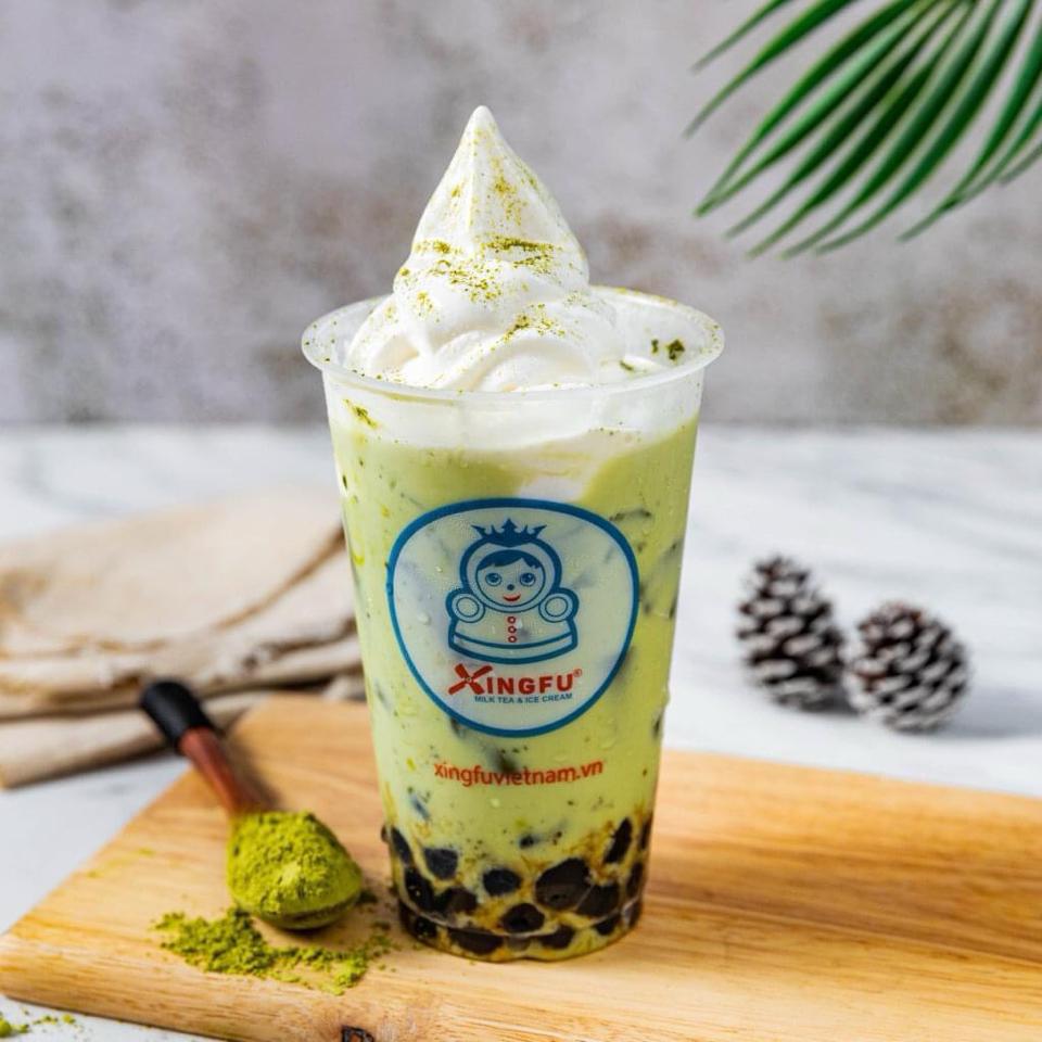 Trà sữa matcha phủ kem size L-duoc-ban-tai-Xingfu Kiến An 