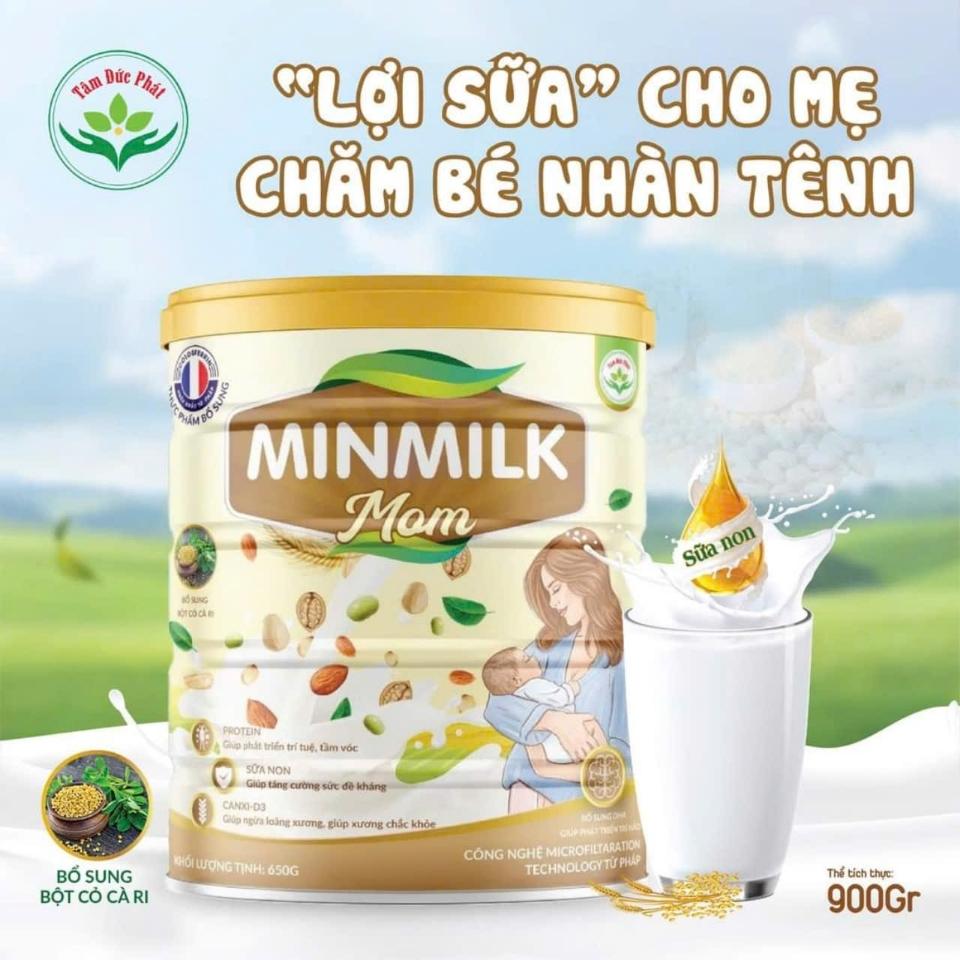 Sữa Hạt Min Milk Mom 650g-duoc-ban-tai-Sữa Nội - Ngoại Mẹ & Bé siêu rẻ