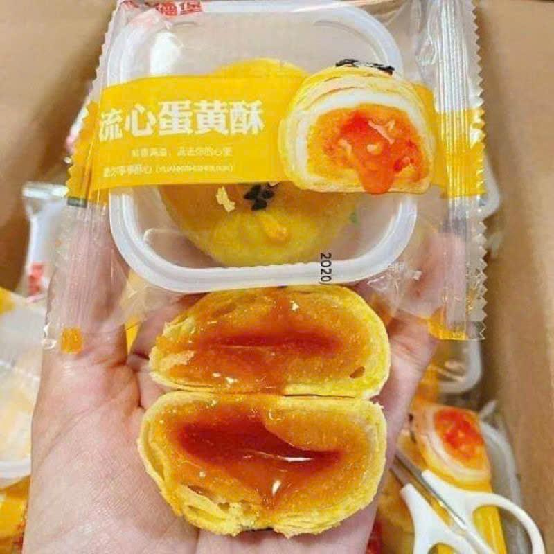 Bánh LIU XIN SU - Trứng Chảy Ngàn Lớp - Bánh Trứng Muối Ngàn Lớp -duoc-ban-tai-Mèo Lười Store