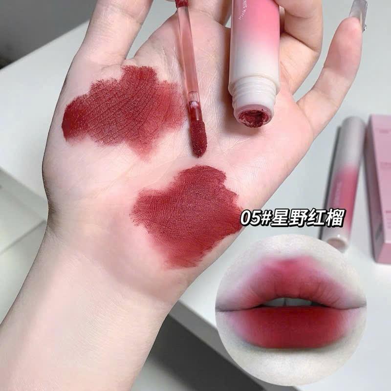 Son Bùn Lì SHAQINUO Pink Silky Smoothing Mist Lip Mud.-duoc-ban-tai-Mèo Lười Store