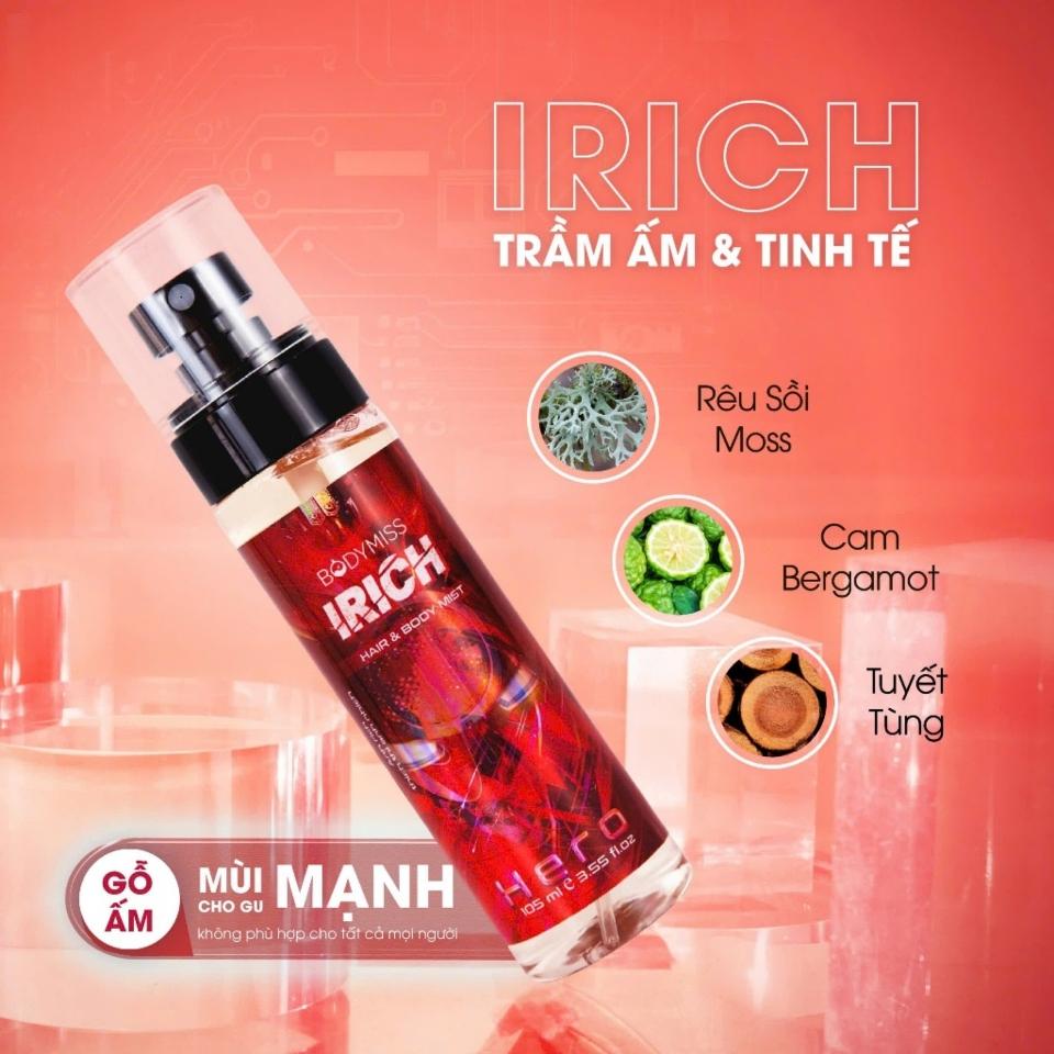 Body Mist 30ml IRICH Trầm Ấm & Tinh Tế Gỗ Ấm Mùi Cho Gu Mạnh

-duoc-ban-tai-Mèo Lười Store