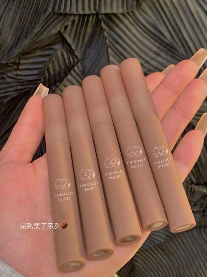 Son Kem Lì DAIMANPU Chestnut Velvet Matte Lip Gloss. -duoc-ban-tai-Mèo Lười Store