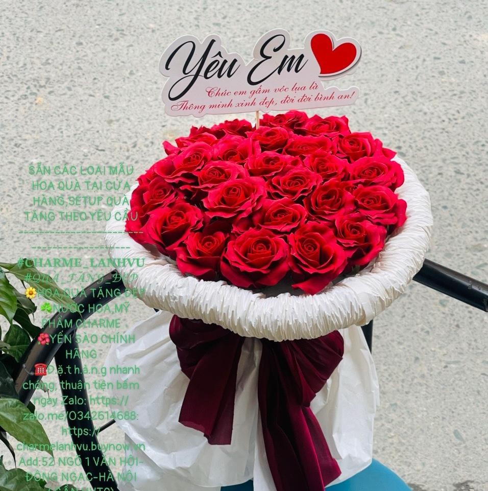 BÓ HOA HỒNG SAP ĐỎ -duoc-ban-tai-SHOP QUÀ TẶNG CHARME LANHVU