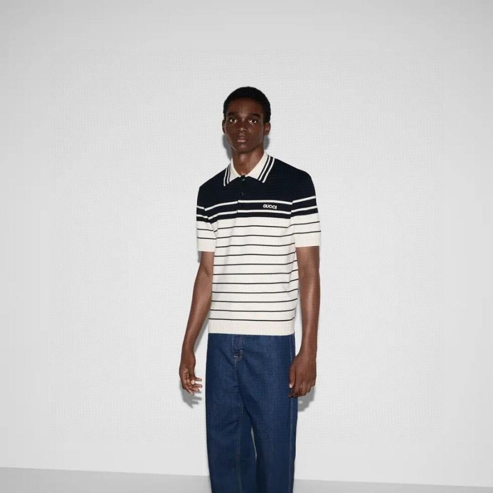 Gucci
Logo striped cotton polo shirt-duoc-ban-tai-HVIP Shoes & Clothes