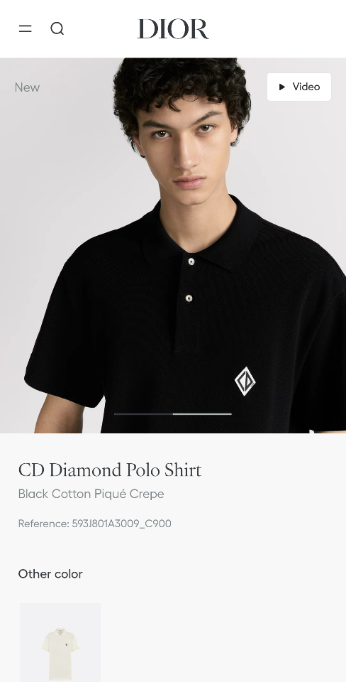 Dior CD Diamond Polo Shirt
Black Cotton Piqué Crepe
L593J801A3009_C900-duoc-ban-tai-HVIP Shoes & Clothes