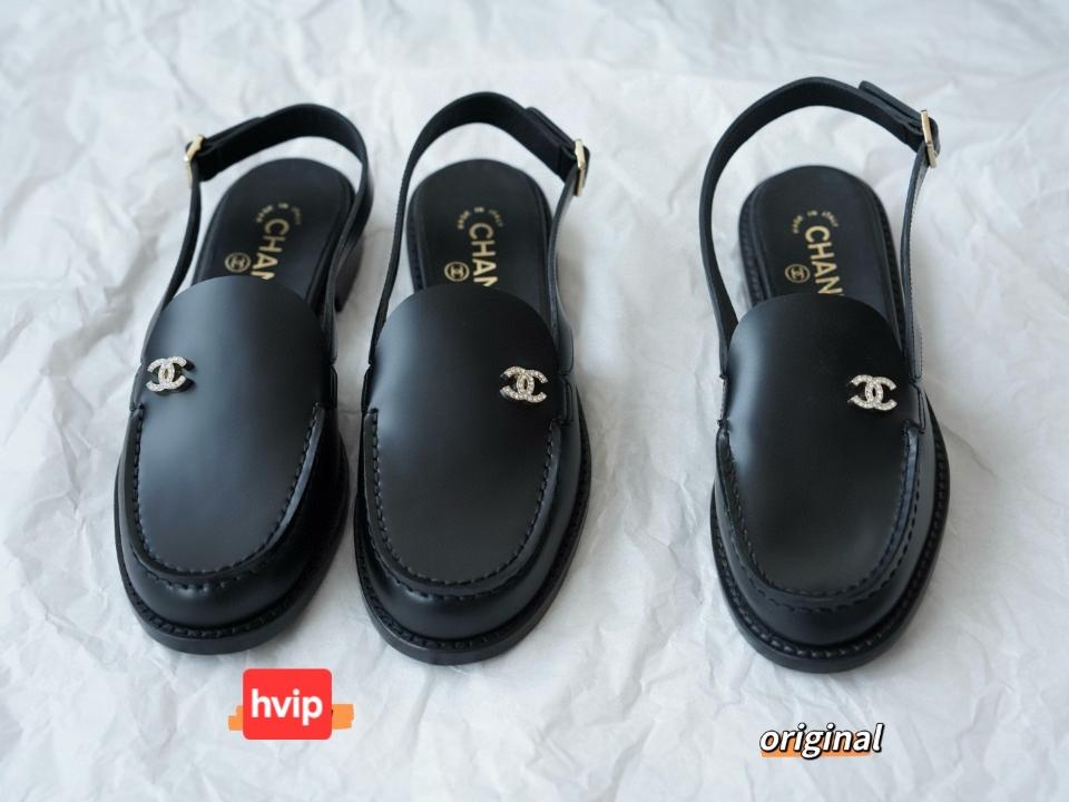 Chanel 25p slingback loafers calfskin black G45614 S3-duoc-ban-tai-HVIP Shoes & Clothes